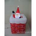 Christmas decoration Santa popping up chimney movement